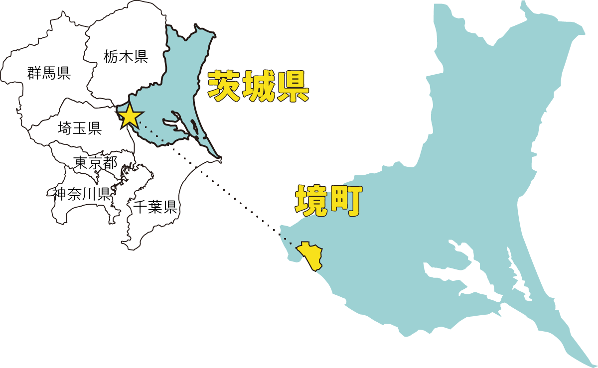 茨城県境町の地図